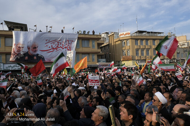 Foto / Kum'da 12 Ocak 2026 Amerika ve Sinizm Karşıtı Halk Yürüyüşünden Kareler
