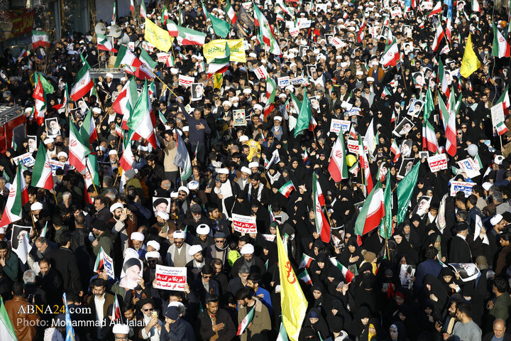 Foto / Kum'da 12 Ocak 2026 Amerika ve Sinizm Karşıtı Halk Yürüyüşünden Kareler