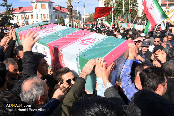 Foto / Reşt Şehrinde 7 Güvenlik Şehidinin Teşyii Cenazesinden Kareler