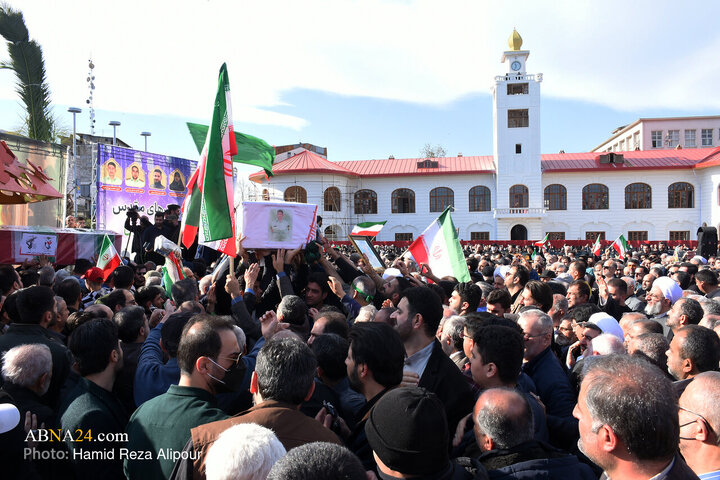 Foto / Reşt Şehrinde 7 Güvenlik Şehidinin Teşyii Cenazesinden Kareler