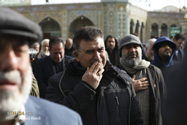 Foto / İmam Musa Kazım'ın (a.s) Şehdadet Gününde Hz Masume'nin ( Haremi Şerifinde Haram Hizmetçilerinin Matem Merasiminden Kareler