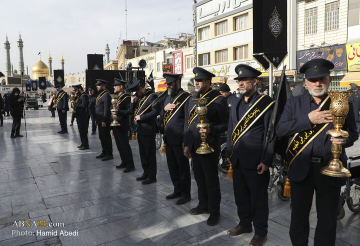 Foto / İmam Musa Kazım'ın (a.s) Şehdadet Gününde Hz Masume'nin ( Haremi Şerifinde Haram Hizmetçilerinin Matem Merasiminden Kareler