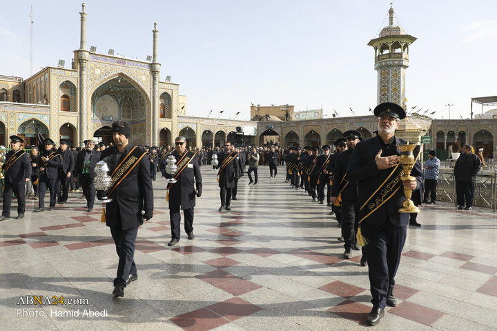 Foto / İmam Musa Kazım'ın (a.s) Şehdadet Gününde Hz Masume'nin ( Haremi Şerifinde Haram Hizmetçilerinin Matem Merasiminden Kareler