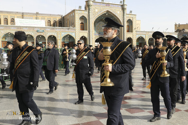 Foto / İmam Musa Kazım'ın (a.s) Şehdadet Gününde Hz Masume'nin ( Haremi Şerifinde Haram Hizmetçilerinin Matem Merasiminden Kareler