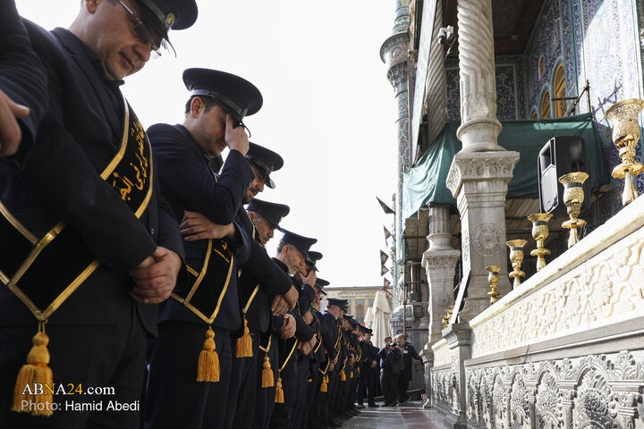 Foto / İmam Musa Kazım'ın (a.s) Şehdadet Gününde Hz Masume'nin ( Haremi Şerifinde Haram Hizmetçilerinin Matem Merasiminden Kareler
