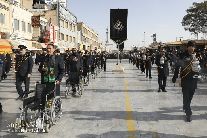 Foto / İmam Musa Kazım'ın (a.s) Şehdadet Gününde Hz Masume'nin ( Haremi Şerifinde Haram Hizmetçilerinin Matem Merasiminden Kareler