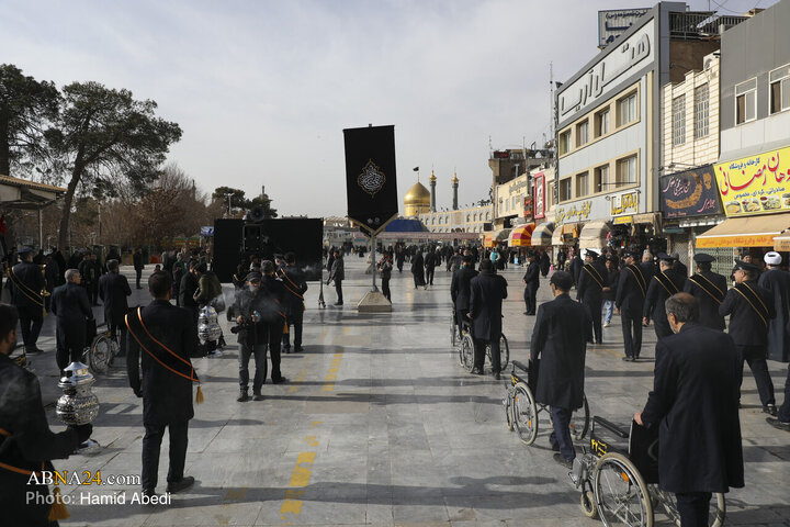Foto / İmam Musa Kazım'ın (a.s) Şehdadet Gününde Hz Masume'nin ( Haremi Şerifinde Haram Hizmetçilerinin Matem Merasiminden Kareler