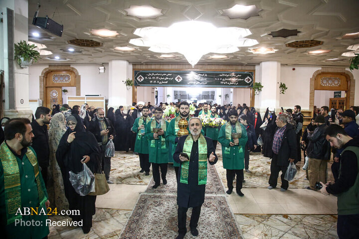 Foto / Mebas Bayramı Münasebetiyle Kerimeyi Ehlibeyt'in (s.a) Haremi Şerifi Çiçeklerle Bezendi