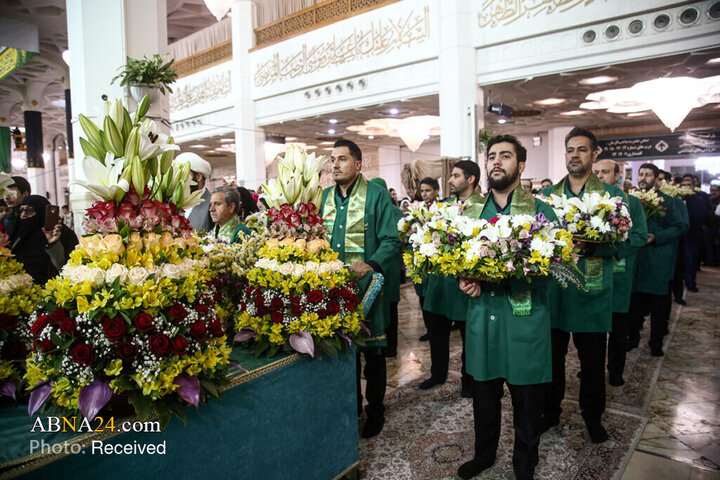 Foto / Mebas Bayramı Münasebetiyle Kerimeyi Ehlibeyt'in (s.a) Haremi Şerifi Çiçeklerle Bezendi