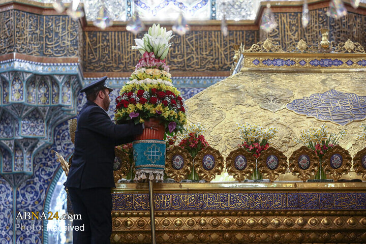 Foto / Mebas Bayramı Münasebetiyle Kerimeyi Ehlibeyt'in (s.a) Haremi Şerifi Çiçeklerle Bezendi