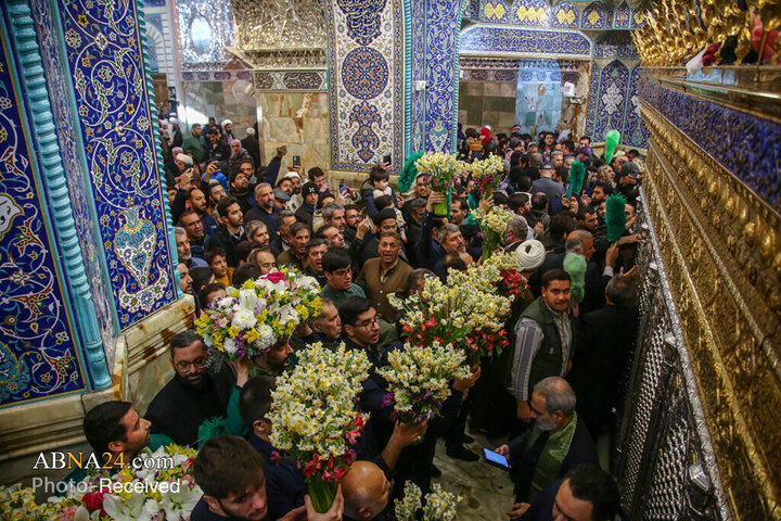 Foto / Mebas Bayramı Münasebetiyle Kerimeyi Ehlibeyt'in (s.a) Haremi Şerifi Çiçeklerle Bezendi