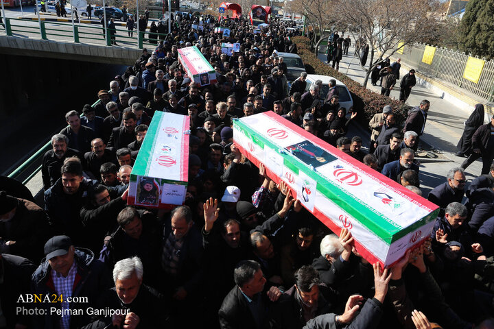 Foto / İsfahan'da 7 Güvenlik Şehidinin Teşyii Cenazesinden Kareler