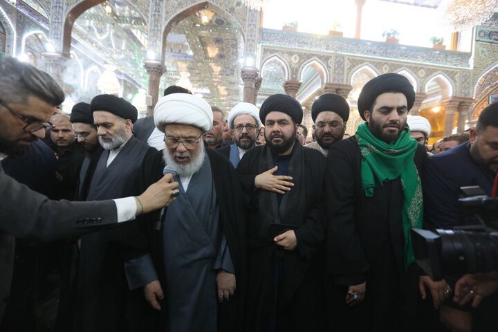 تصاویر | مراسم تشییع جنازه سید هادی سیستانی در کربلا