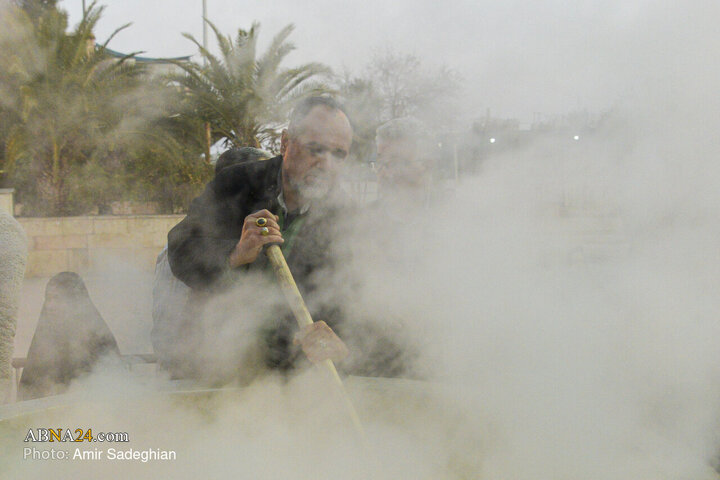 Photos: Cooking 20 tons of Samano in Imamzadeh Sayyed Alaeddin Shiraz
