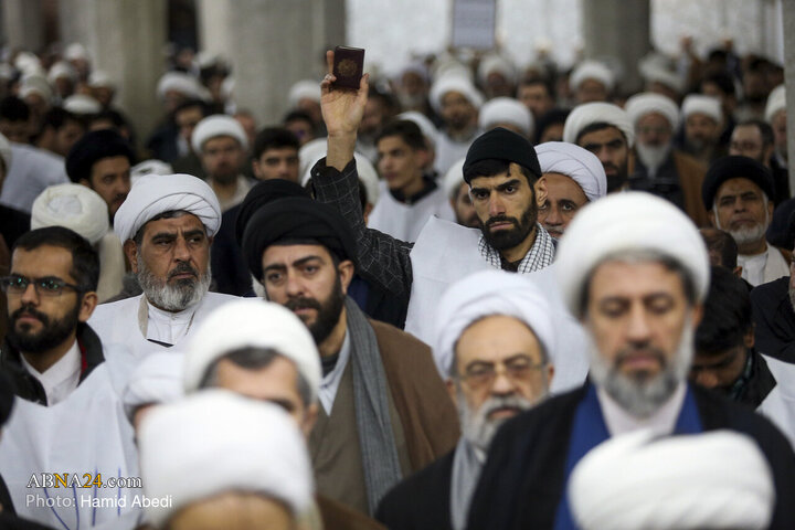 Photos: Gathering of Seminary Students Condemning Insults to Qur’an, Islamic Sanctities in Qom