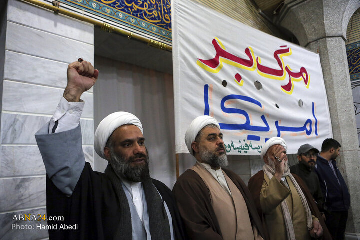 Photos: Gathering of Seminary Students Condemning Insults to Qur’an, Islamic Sanctities in Qom