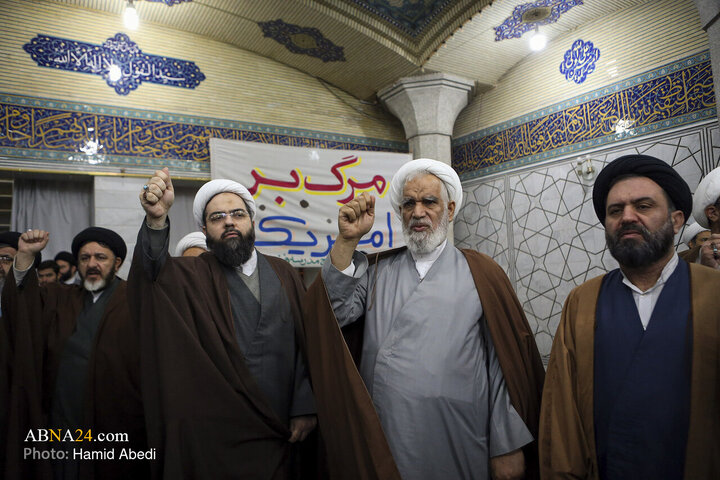Photos: Gathering of Seminary Students Condemning Insults to Qur’an, Islamic Sanctities in Qom