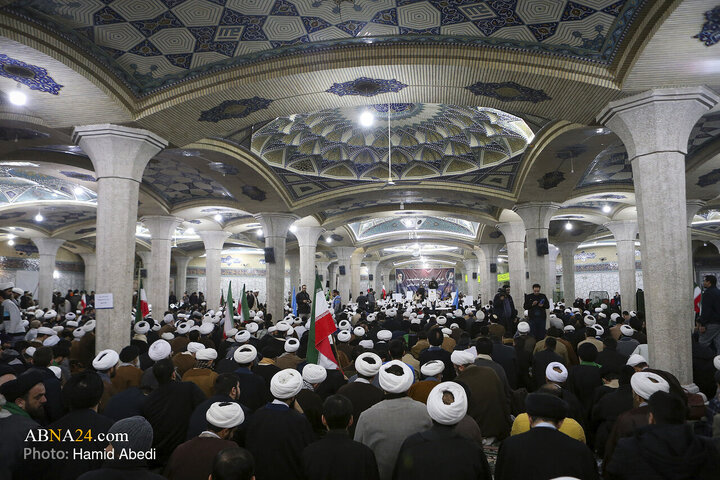 Photos: Gathering of Seminary Students Condemning Insults to Qur’an, Islamic Sanctities in Qom