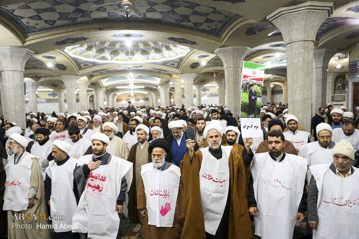 Photos: Gathering of Seminary Students Condemning Insults to Qur’an, Islamic Sanctities in Qom
