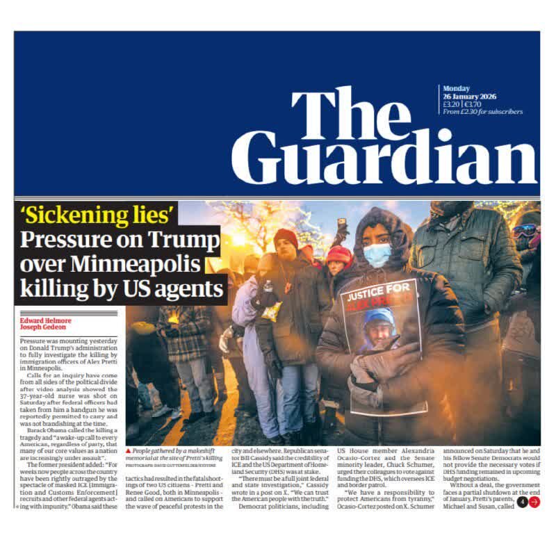 “Salaysay ng The Guardian tungkol sa ‘nakakasukang kasinungalingan’ ni Trump hinggil sa pagpatay sa isang Amerikanong nars ng mga ahente”