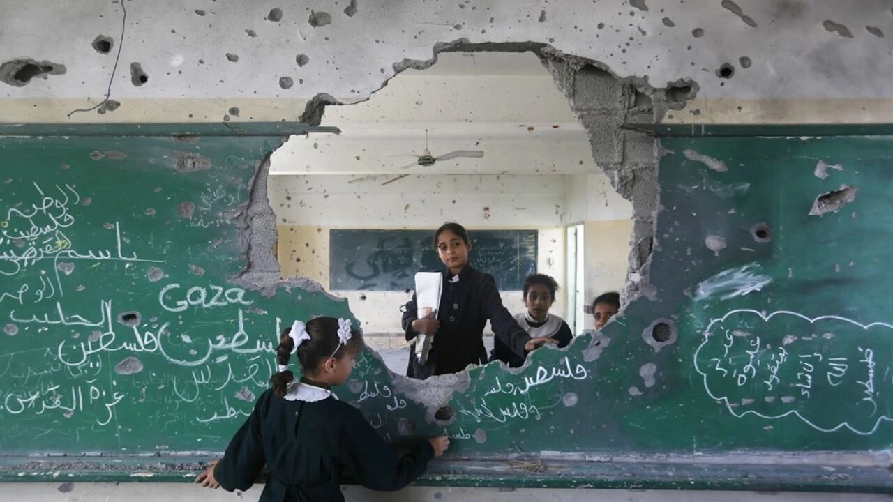 Gazze'de okulların yüzde 90'ından fazlası hasarlı durumda
