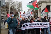 Fotos | Forte solidariedade ao povo palestino em Dublin, Irlanda