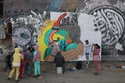 Informe fotográfico | Artistas de Gaza y pintura de esperanza sobre las ruinas