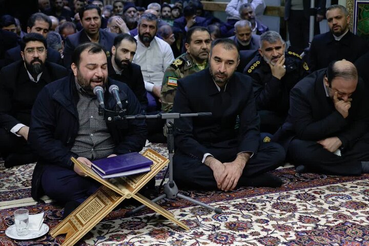 Photos: Dust-cleaning ceremony of Imam Reza holy shrine attended by families of martyrs of recent unrest