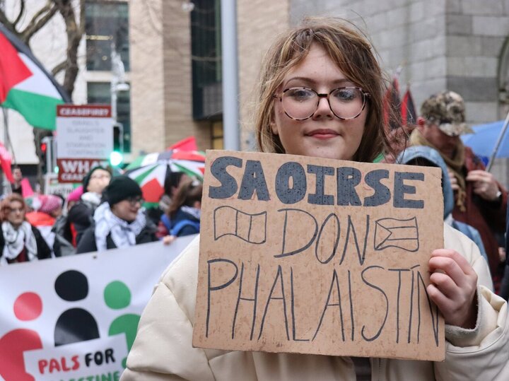 Informe fotográfico | Poderosa solidaridad con el pueblo palestino en Dublín, Irlanda