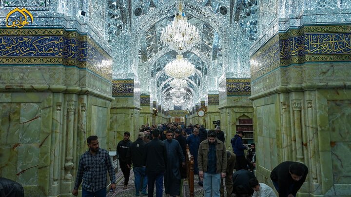 Informe fotográfico | Imágenes del santuario sereno de los Imames Kazim y Yawad (PB) en el atardecer del miércoles, 28 de enero de 2026