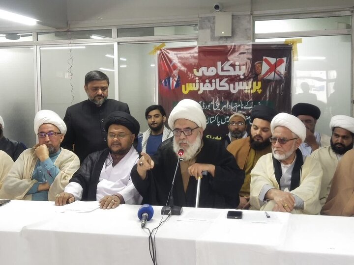 علمای پاکستان تهدیدات ترامپ علیه رهبر معظم انقلاب را به شدت محکوم کردند + تصویر