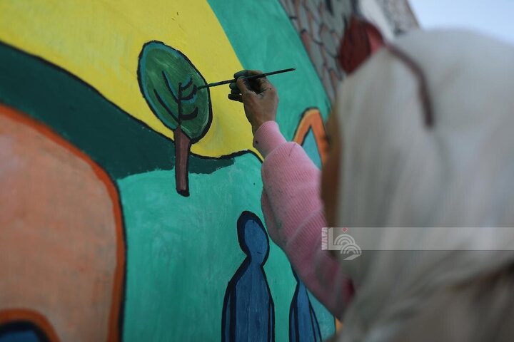 Informe fotográfico | Artistas de Gaza y pintura de esperanza sobre las ruinas