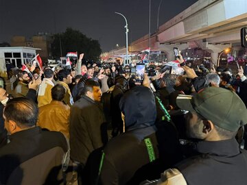 تقرير مصور/ بغداد تشهد تظاهرات حاشدة تنديدا بتصريح ترامب حول المالكي