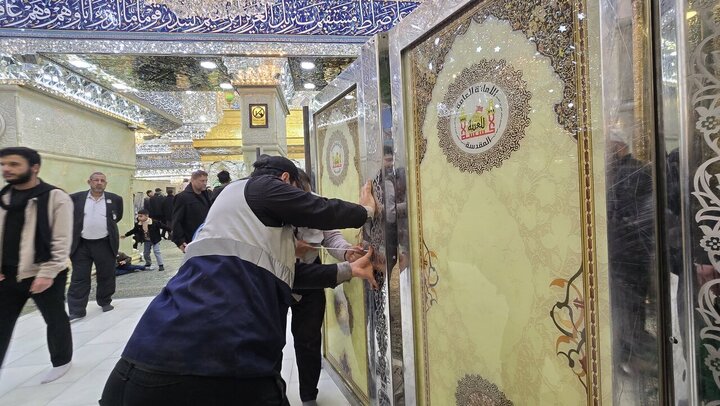 Informe fotográfico | El Santuario del Imam Huséin (P) inicia trabajos de mantenimiento ante la llegada de multitudes en la mitad de Sha‘bán