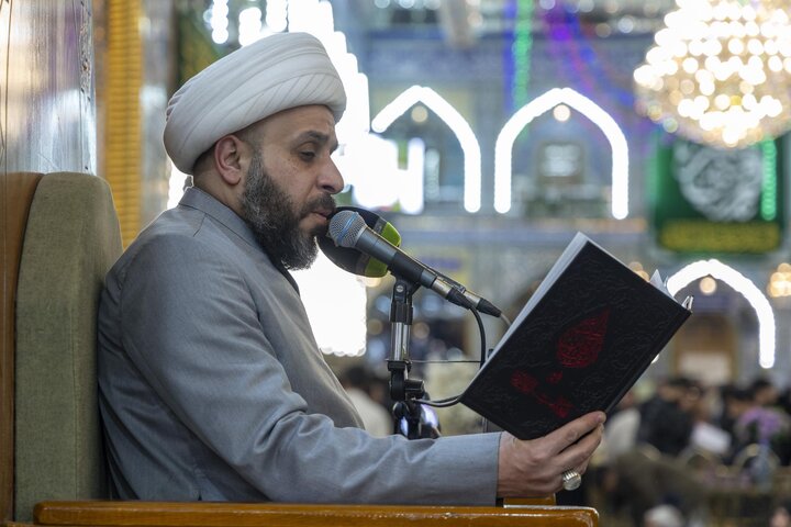 تقرير مصور/ قراءة دعاء كميل عند مرقد أبي الفضل العباس (عليه السلام)