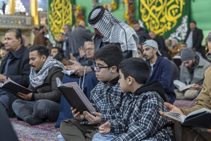 تقرير مصور/ قراءة دعاء كميل عند مرقد أبي الفضل العباس (عليه السلام)