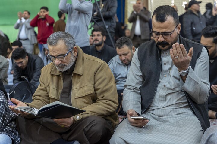 تقرير مصور/ قراءة دعاء كميل عند مرقد أبي الفضل العباس (عليه السلام)