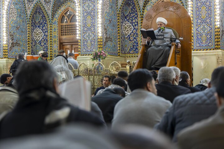 تقرير مصور/ قراءة دعاء كميل عند مرقد أبي الفضل العباس (عليه السلام)