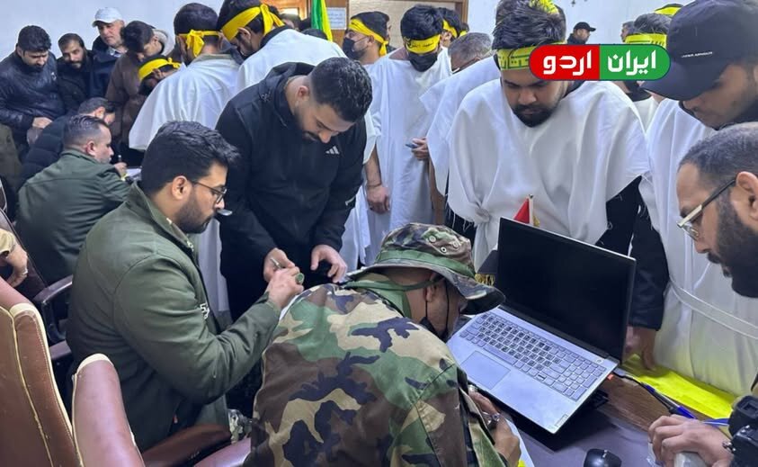 အီရတ်ပြည်သူများ က  အာယာသွလ္လာဟ် ဆယက်ဒ်အလီ ခါမေနာအီ နှင့် အီရန်ကို ကာကွယ်ဖို့ စာရင်းပေးကြ