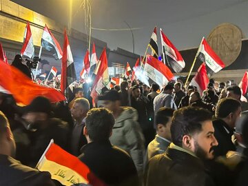 تقرير مصور/ احتجاجات لليوم الثاني ببغداد على تدخل ترامب في العراق