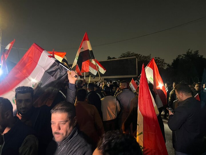 تقرير مصور/ احتجاجات لليوم الثاني ببغداد على تدخل ترامب في العراق