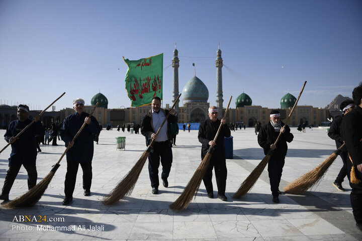 Informe fotográfico | Ceremonia de barrido por los servidores de la Mezquita Sagrada de Jamkaran