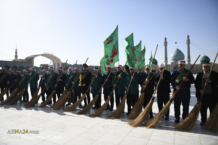 Informe fotográfico | Ceremonia de barrido por los servidores de la Mezquita Sagrada de Jamkaran