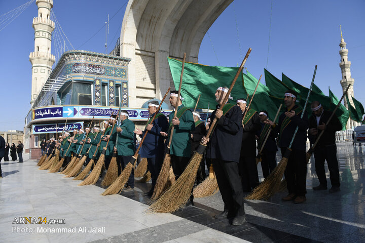 Informe fotográfico | Ceremonia de barrido por los servidores de la Mezquita Sagrada de Jamkaran