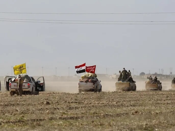 Envío de un convoy de apoyo logístico de las Fuerzas de Movilización Popular (Al-Hashd al-Shaabi) desde Basora hacia la frontera entre Irak y Siria