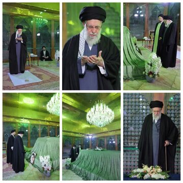 Video | Ilang Sandali mula sa Pagbisita ni Kagalang-galang na Ayatollah Seyyid Ali Khamenei, sa Banal na Dambana ni Yumaong Khomeini (RA) sa Bisperas