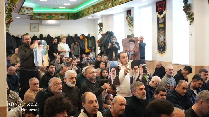 مسکو؛ برگزاری مراسم تجدید میثاق با رهبر معظم انقلاب و حمایت از ملت ایران + تصاویر