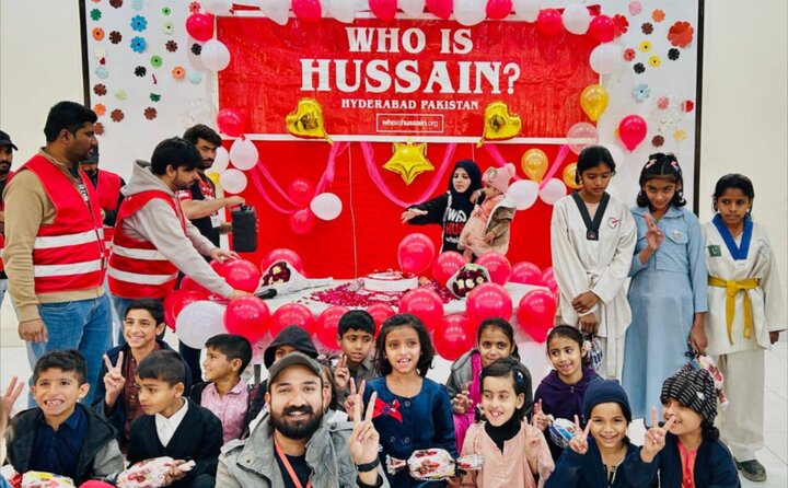 تصاویر | اعضای »سازمان حسین کیست؟« پاکستان میلاد امام حسین(ع) را با کودکان یتیم جشن گرفتند