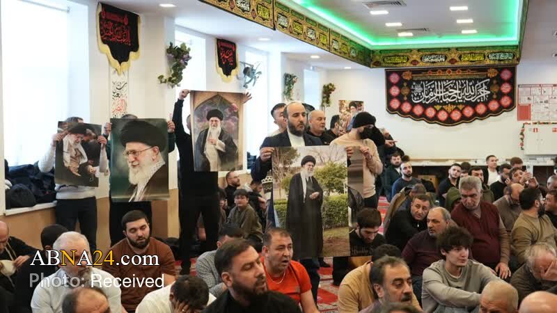 مسکو؛ برگزاری مراسم تجدید میثاق با رهبر معظم انقلاب و حمایت از ملت ایران + تصاویر