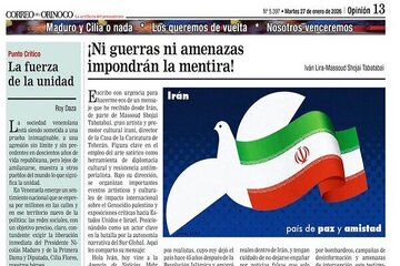 بڵاو کردنەوەی یادداشتی هونەرمەندی ئیرانی لە ڕۆژنامەی ڤێنزۆئێلایی